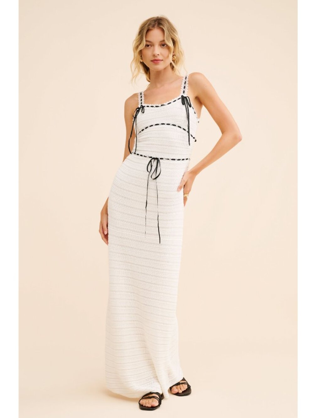 For Love & Lemons Mayfair Crochet Maxi Dress